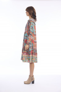 Rabari Dress Placket Layered