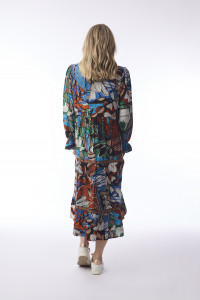 Alexandria Dress Layers Frill Sleeve