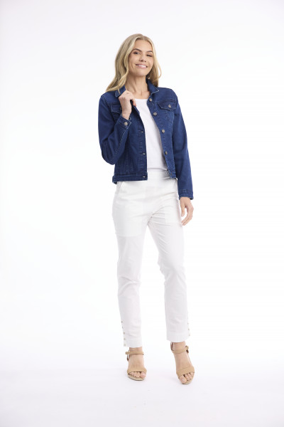 Denim Collared Jacket