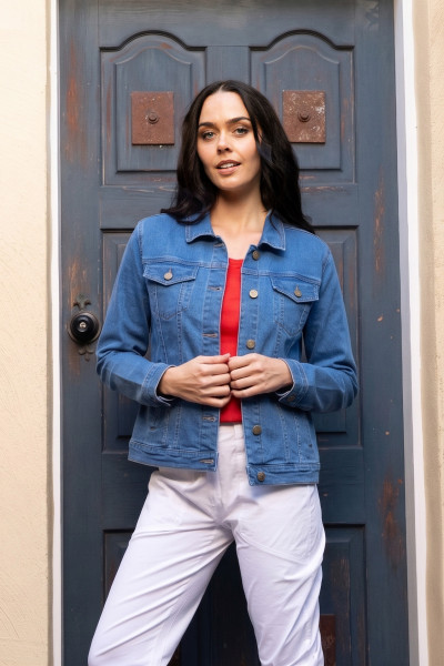 Denim Collared Jacket