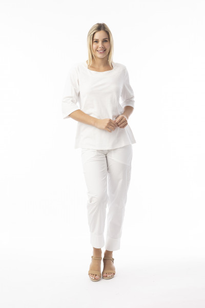 Knit Essentials TShirt Elbow Sleeve Round Neck