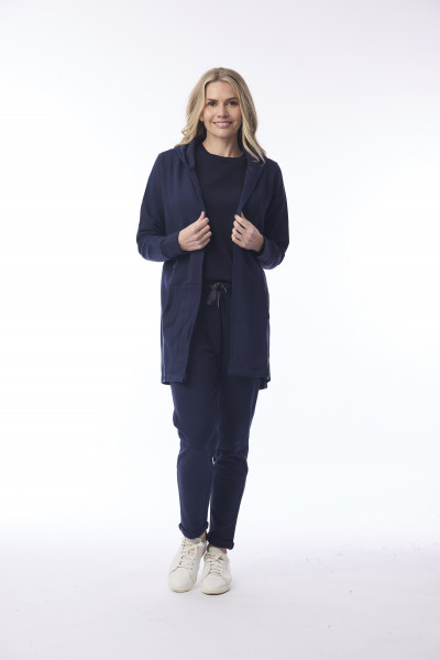 Terry Knit Sweat Shirt Hooded Long