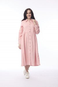 Cord Solid Dress Collar