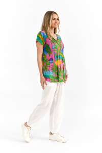 Kayla Cotton Blouse Short Sleeve