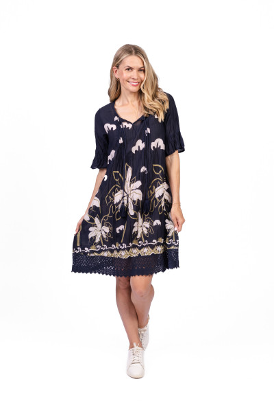 Hannah Tunic Boho Short Sleeve