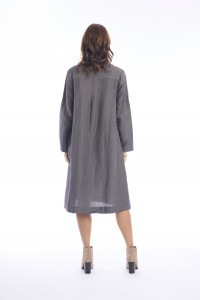 Linen Shirt Dress Midi