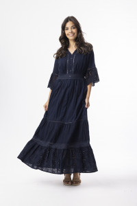 Broderie Essentials Dress Maxi V
