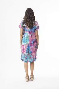 Printed Cotton Dress Easy Fit