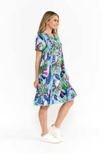 Colette V Neck Tassel Dress