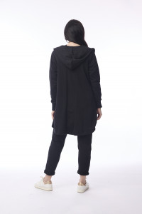 Terry Knit Sweat Shirt Hooded Long