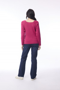 Square Neck Knit Jumper