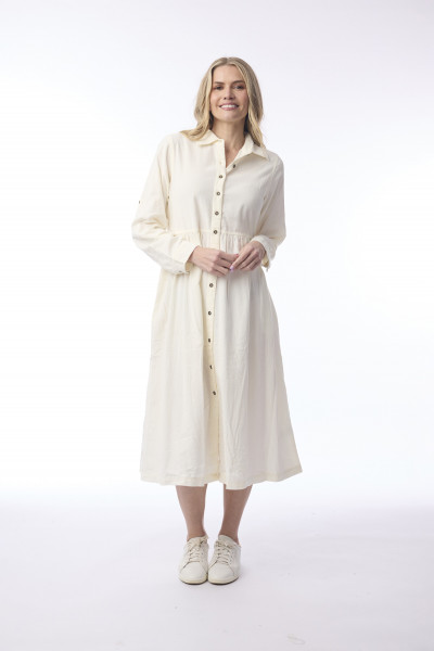 Cord Solid Dress Collar