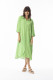 Linen Solid Dress Shirt Midi collar