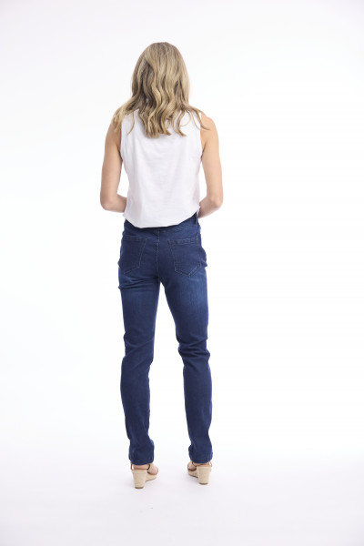 Denim Straight  Leg Jeans