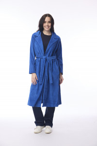 Cord Solid Trench Coat