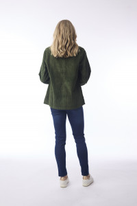 Cord Solid Shirt Jacket