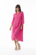 Linen Solid Dress Shirt Midi collar