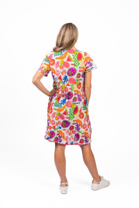 Colette V Neck Tassel Dress