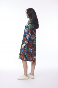 Alexandria Dress Aasymetric Neck