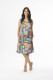 Printed Cotton Dress Contemporary  Sleeveless