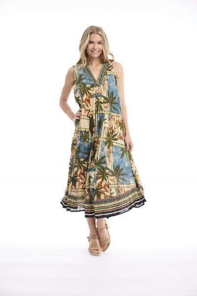 Allard Dress Maxi V Sleeveless