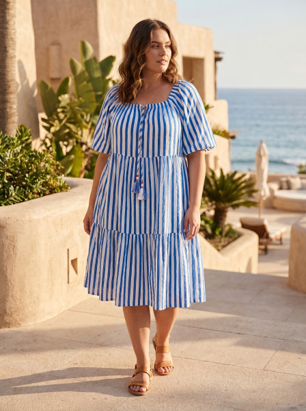 Bairritz Dress Square Neckline