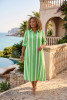 Stripe Dress Long Buttonthrough