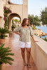 Broderie Print Top Square Neckline