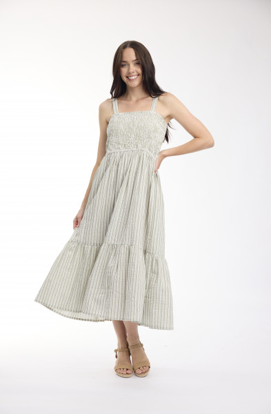 Calcutta Dress Shirred Strappy