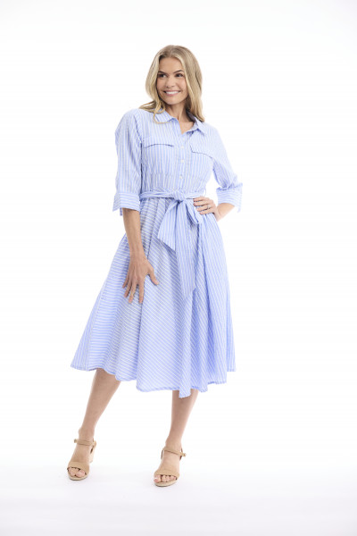 Calcutta Dress Collar Pockets