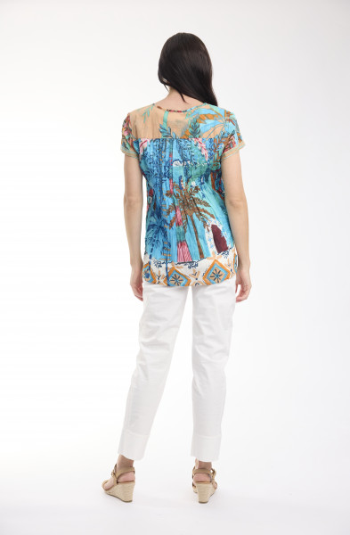 Casablanca Top Pleated