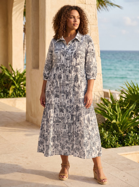Cassis Dress Collar Layers