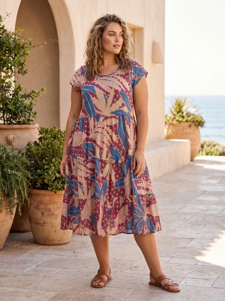Cavailon Dress Bias Front Pockets