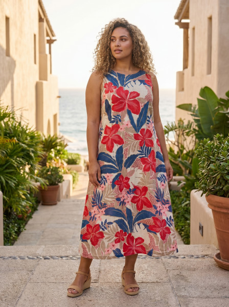 Cavailon Dress Midi Sleeveless