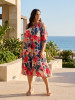 Cavailon Dress Layers Puff Sleeve