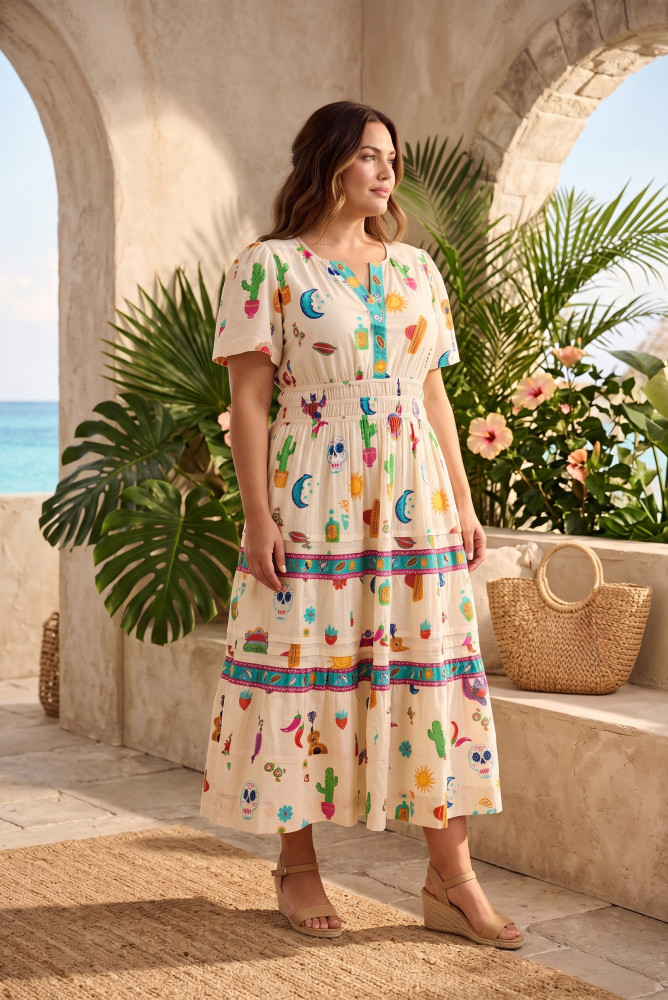 Citadelle Dress Maxi Short Sleeve