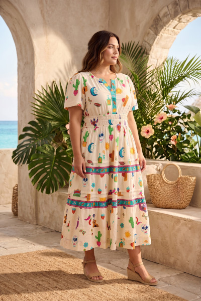 Citadelle Dress Maxi Short Sleeve