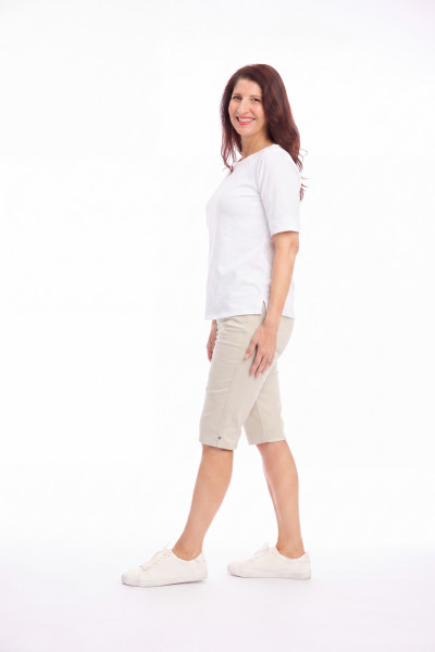 Stretch Denim Shorts