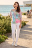 3/4 Sleeve Scoop Neck Tee