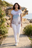 Round Neck Tee with Sublimation Print