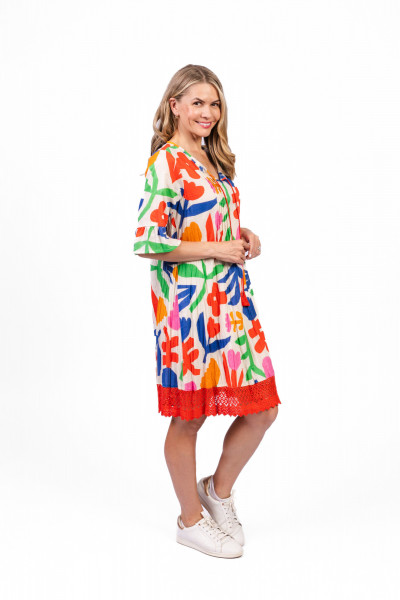 Hannah Tunic Boho Short Sleeve