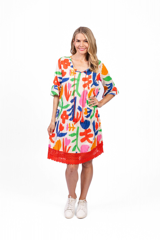 Hannah Tunic Boho Short Sleeve