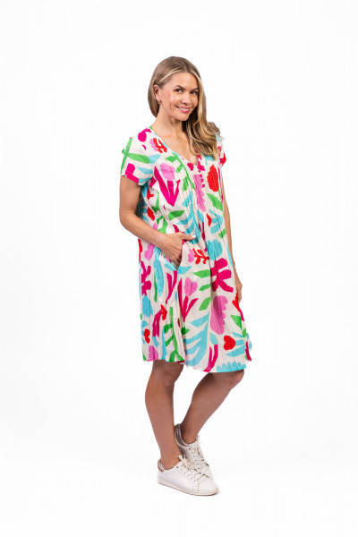 Nicola Dress Cap Sleeve