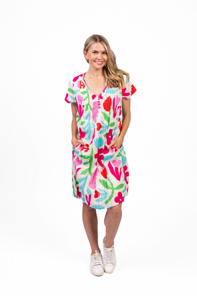 Nicola Dress Cap Sleeve