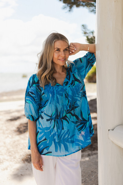 Tessa V-Neck Tassel Top