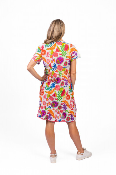 Colette V Neck Tassel Dress