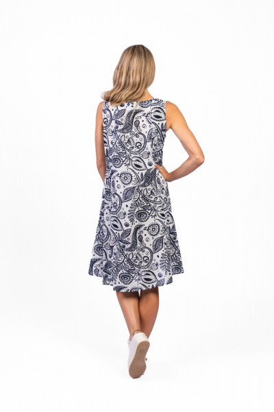 Estelle Crew Neck Sleeveless Dress