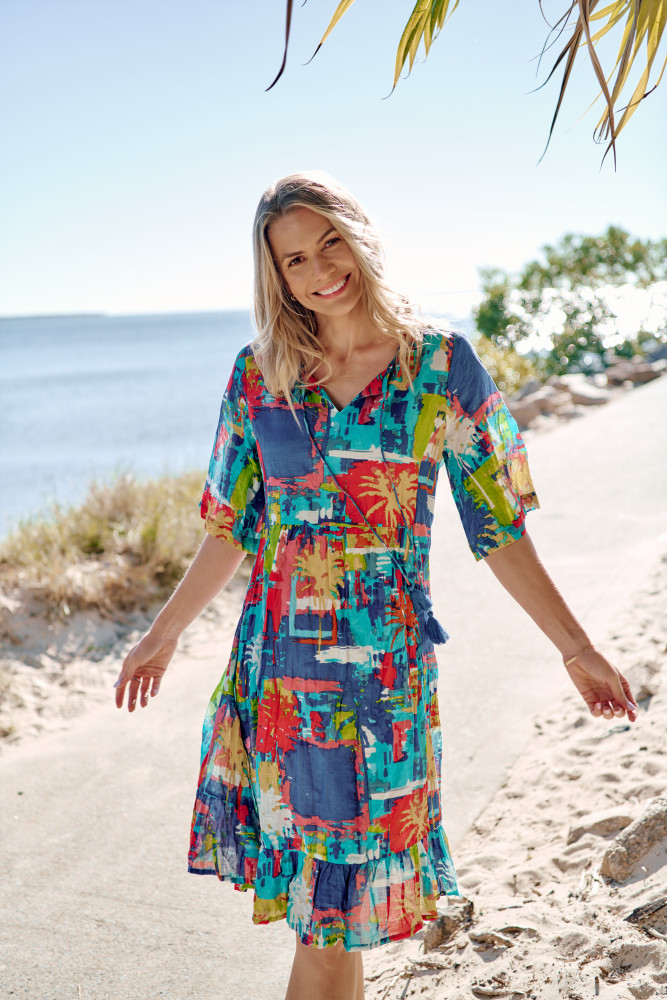 Charli Tassel Tie Dress