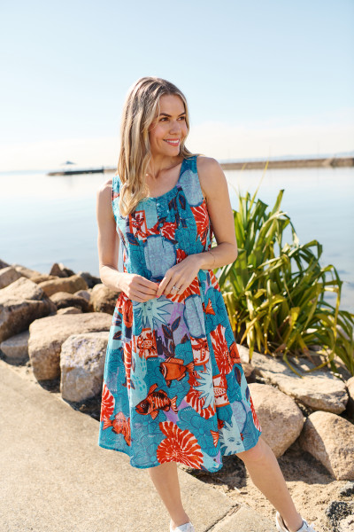 Estelle Crew Neck Sleeveless Dress