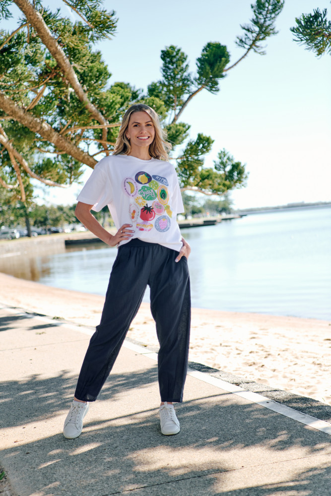 Ruby Crew Neck Printed Tshirt